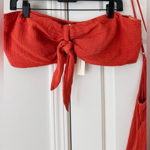 Anthropologie The Wrenley Bandeau & Suspender Wide-Leg Pants Set, Size XL - Picture 9 of 13